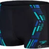 Speedo Tech Print Aquashort Black/Chroma Blue/Aquarium 2 Speedo Tech Print Aquashort Black/Chroma Blue/Aquarium -Swimming Equipment Store speedo tech print aquashort black chroma blue aquarium original