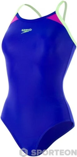 Speedo Thinstrap Racerback Chroma Blue/Bright Zest/Neon Orchid