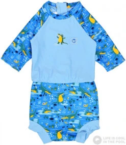 Splash About Happy Nappy Sunsuit Crocodile Swamp