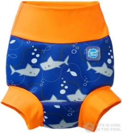 Splash About New Happy Nappy Shark Orange