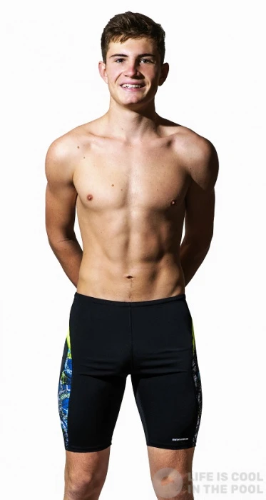 Swimaholic Jammer Black/Multi 4 Swimaholic Jammer Black/Multi - Image 2