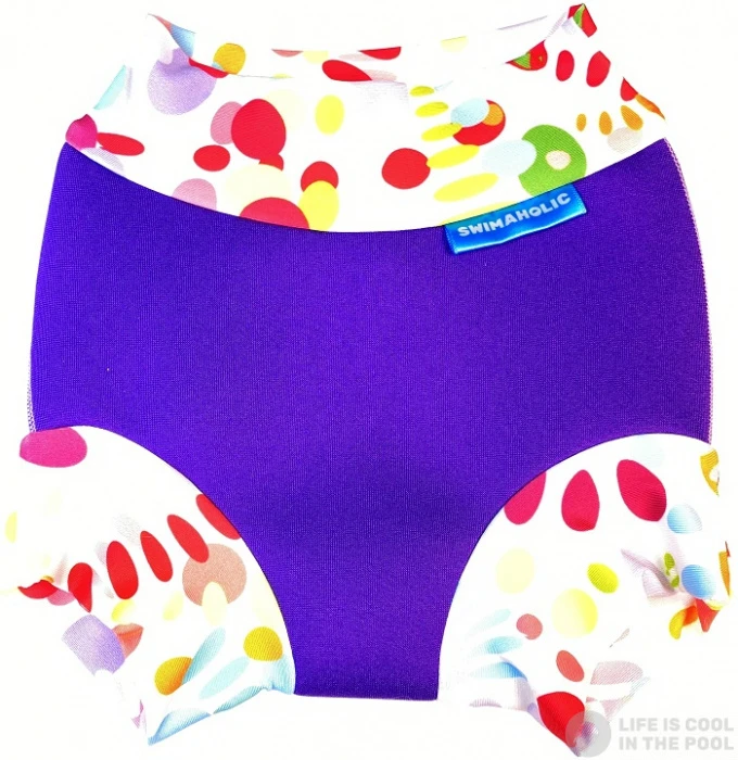 Swimaholic Swim Nappy Coloured Dots 3 Swimaholic Swim Nappy Coloured Dots