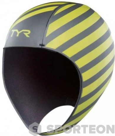 Tyr Hi-Vis Neoprene Cap Yellow/Black 3 Tyr Hi-Vis Neoprene Cap Yellow/Black