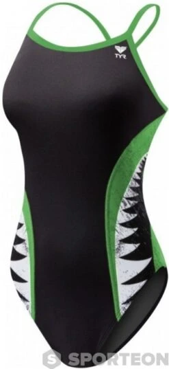 Tyr Shark Bite Diamondfit Black/Green